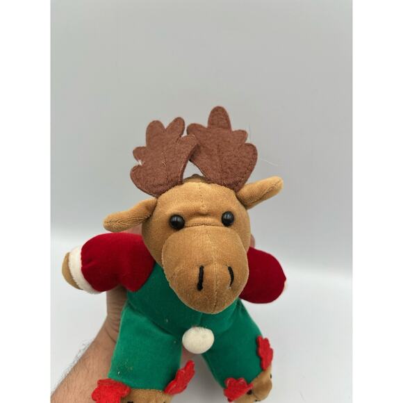 MTY International Vintage Reindeer Christmas Plush With Slippers - Picture 4 of 4